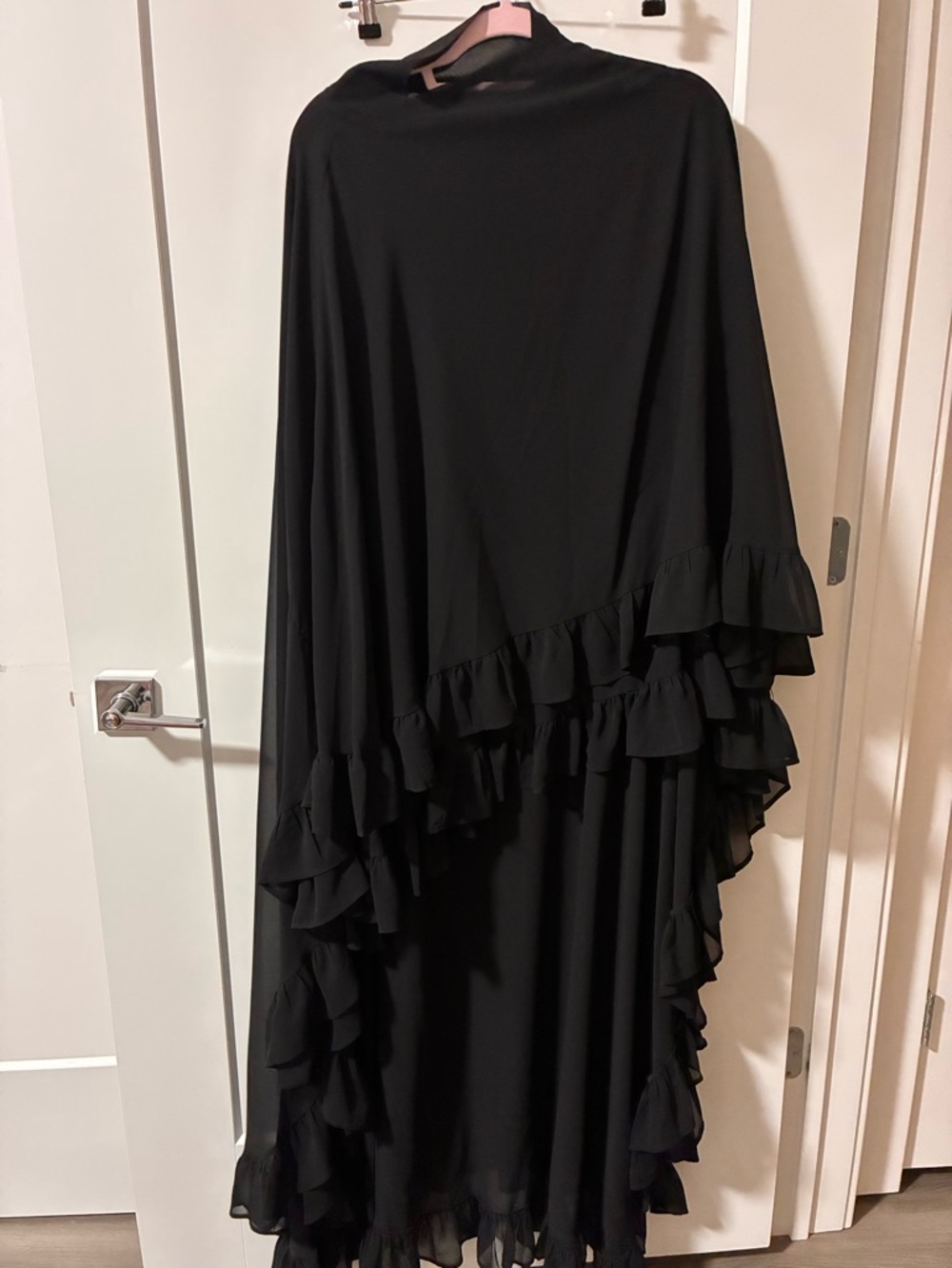 Chiffon ruffle jilbab